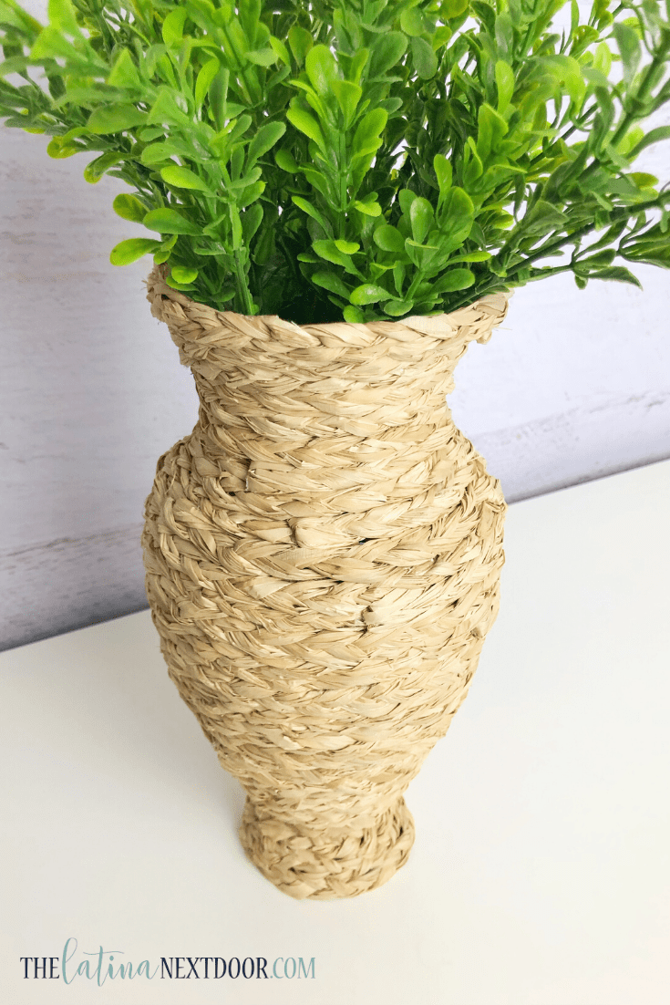 DIY Seagrass Vase