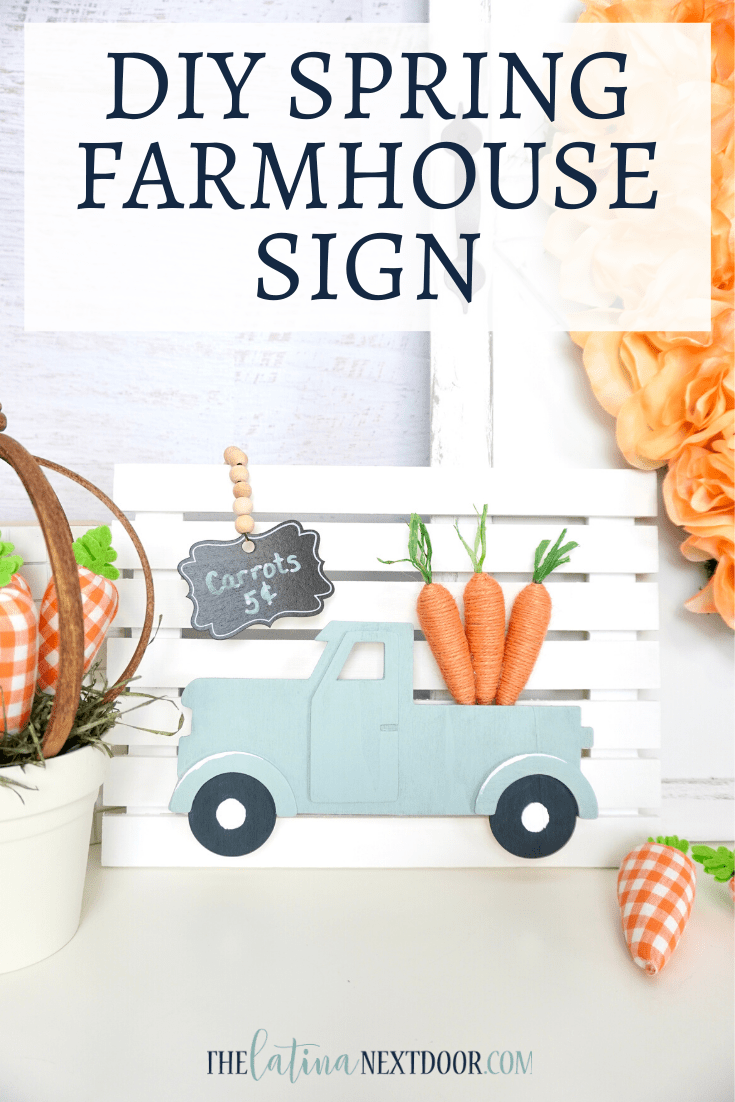 DIY Spring Farmhouse Sign