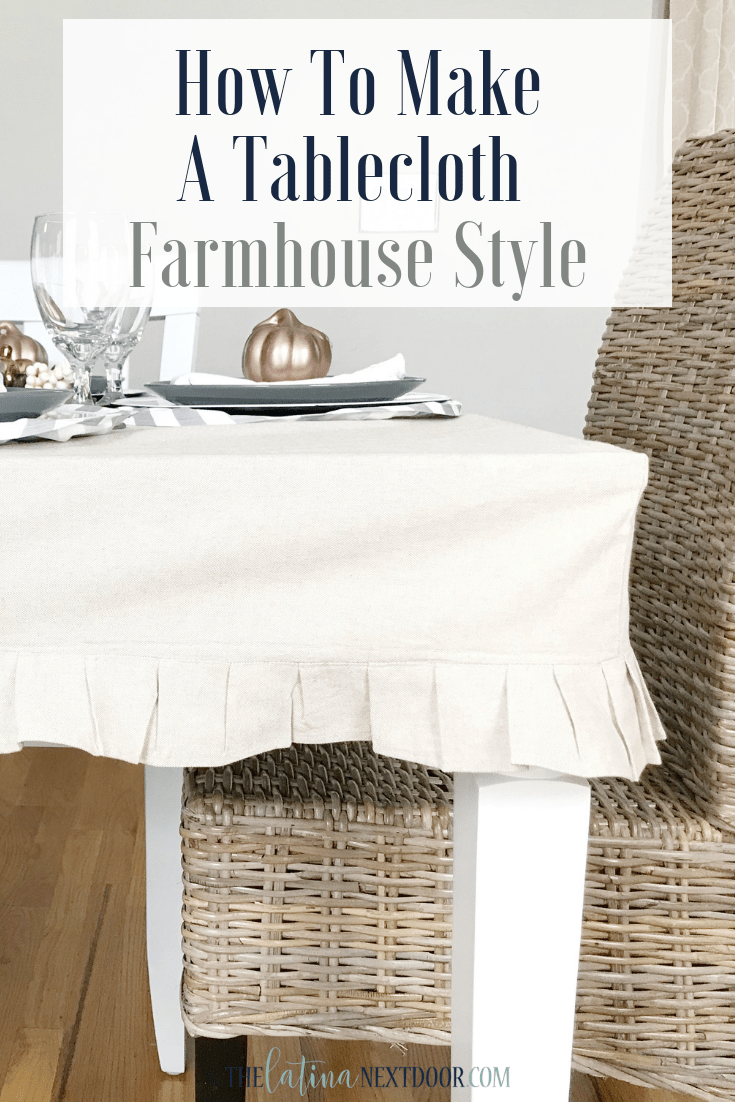 How to Make a Tablecloth Farmhouse Style