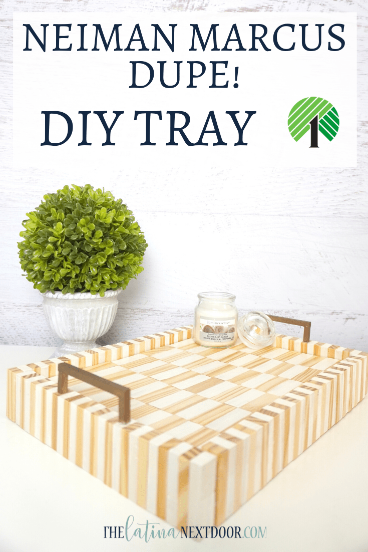 Look for Less Challenge DIY Wood Tray